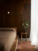 Armadillo Meadow Rug in Brick, hand-knotted wool rug shown in a room setting