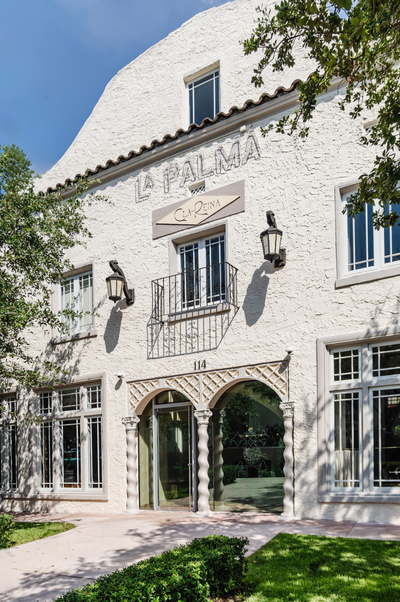 Historic La Palma building in Coral Gables, home of the Calimia Home showroom