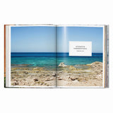 Calimia Home Great Escapes Mediterranean book open to a page featuring the Etosoto Formentera hotel in Spain