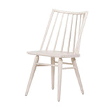 Calimia Home Lewis Windsor chair in off-white wire-brushed oak with a contemporary spindle back design
