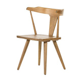 Calimia Home Ripley dining chair in sandy oak with a mid-century Windsor-inspired sculptural silhouette.