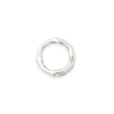 Calimia Home branch-inspired silver-toned napkin ring with a textured, organic sculptural design.
