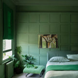 Room painted in Farrow & Ball Calke Green No.34