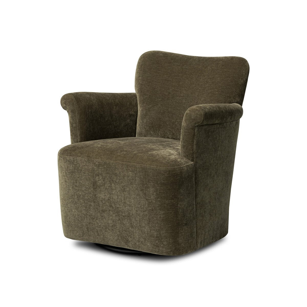 Camellia Swivel Chair in Malmo Olive – primary view