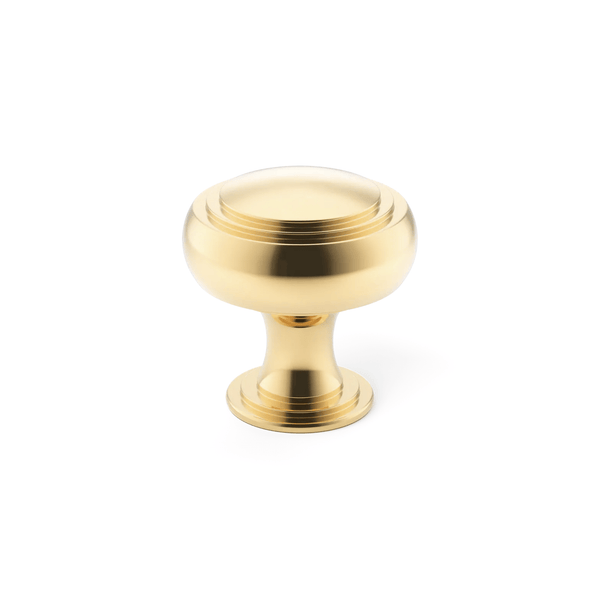 Carlton Cabinet Knob in Polished Brass Unlacquered