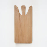 Square il Buco reclaimed oak cutting board, top view