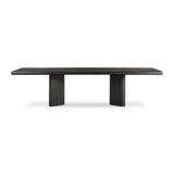 Castro Dining Table in Dark Espresso Reclaimed French Oak – front view