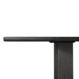 Castro Dining Table in Dark Espresso Reclaimed French Oak – edge detail