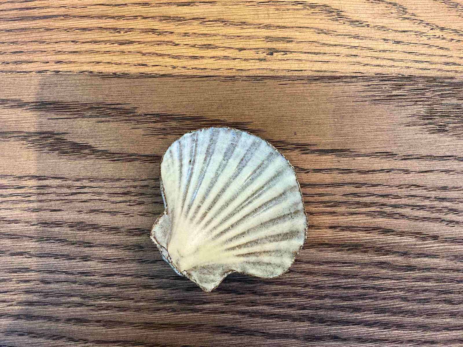 Ceramic shell small — sculptural decor object