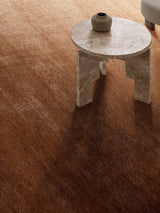 Armadillo Agra Rug in Ginger, detail of the wool weave and texture
