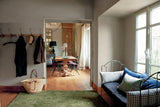 Room painted in Farrow & Ball Charleston Gray No.243