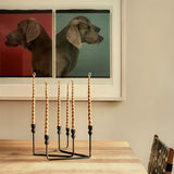 Sculptural twisted beeswax candle by Il Buco Vita Collepino