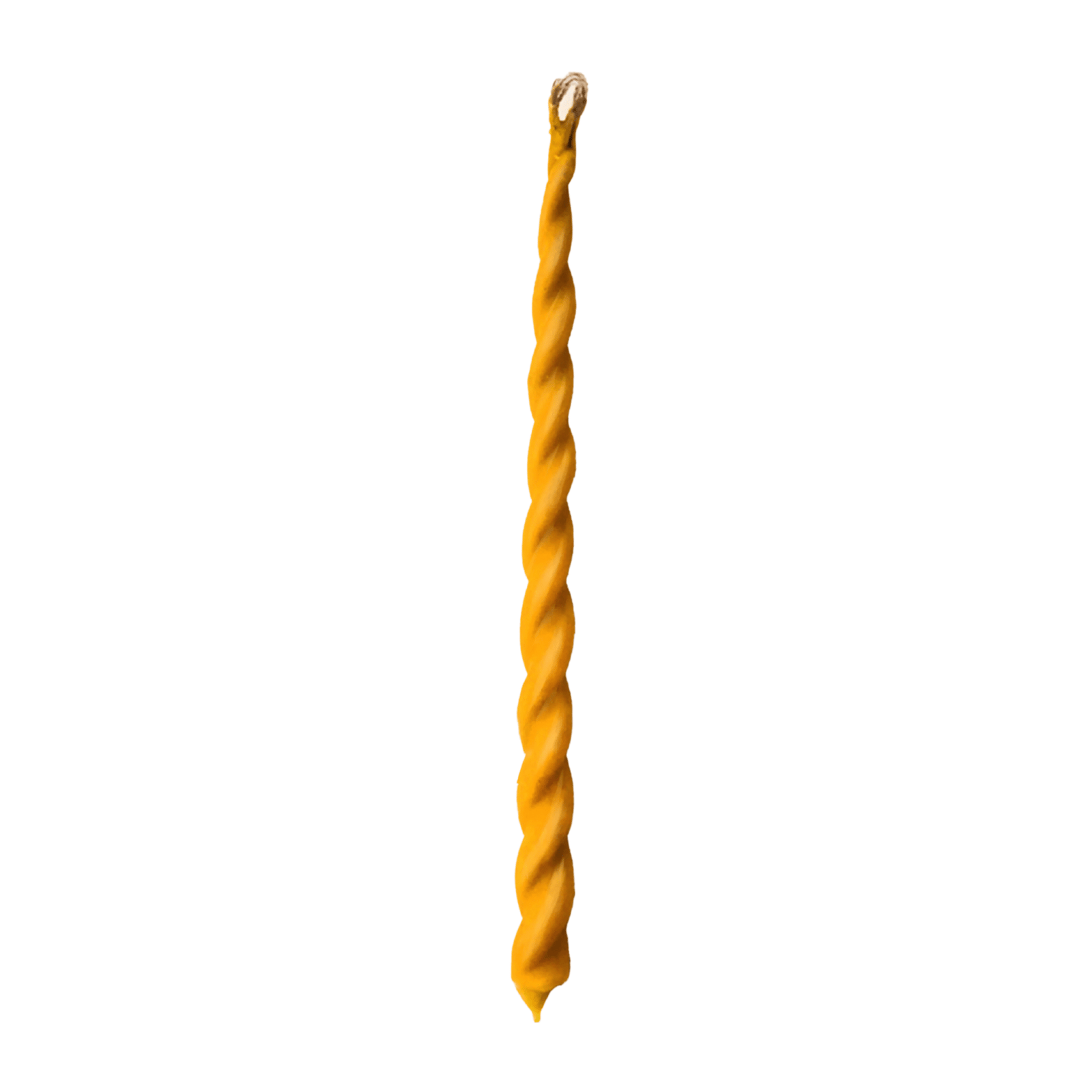 Collepino twisted beeswax candle, hand-poured Italian duplero