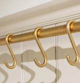 Cotswold Brass Pot Rail & S Hooks
