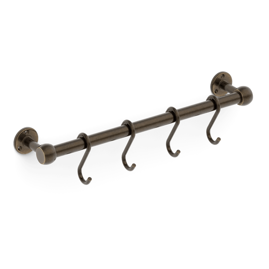 Cotswold Brass Pot Rail & S Hooks
