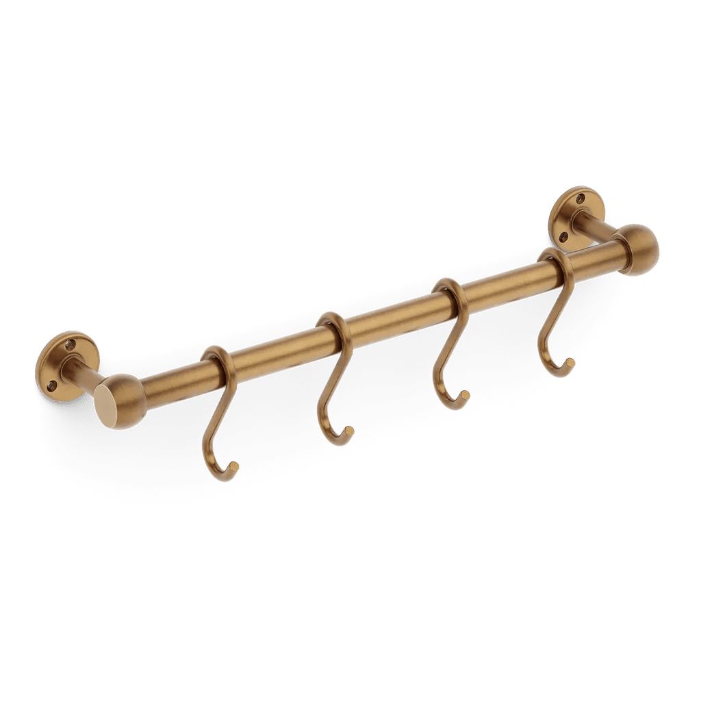 Cotswold Brass Pot Rail & S Hooks