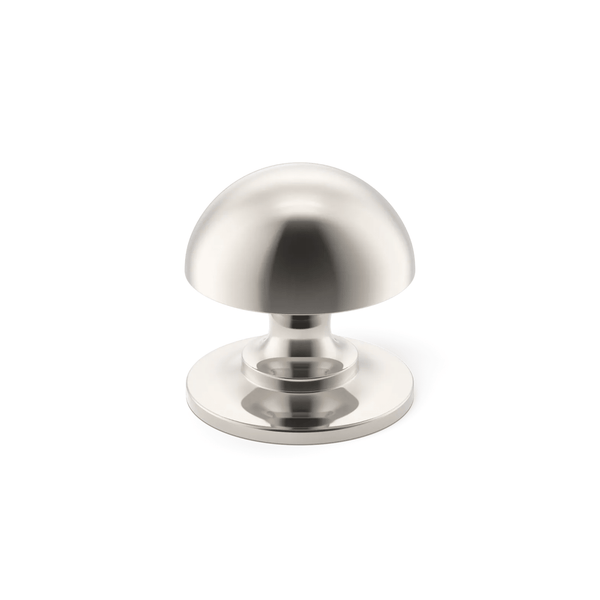Cotswold Mushroom Cabinet Knob in Polished Nickel Plate