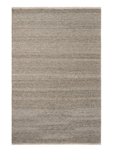 Armadillo Cable Rug in Seed, overhead view of the handwoven soumak wool weave and edge finish