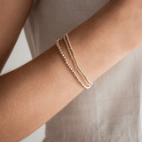 Delicate Stack bracelet in yellow gold