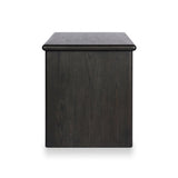 Denton Standing Desk in Smoked Black Sungkai Veneer – side view