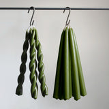 Dining Candle Pair, Nettle by WAX Atelier, hand-dipped beeswax, view 2