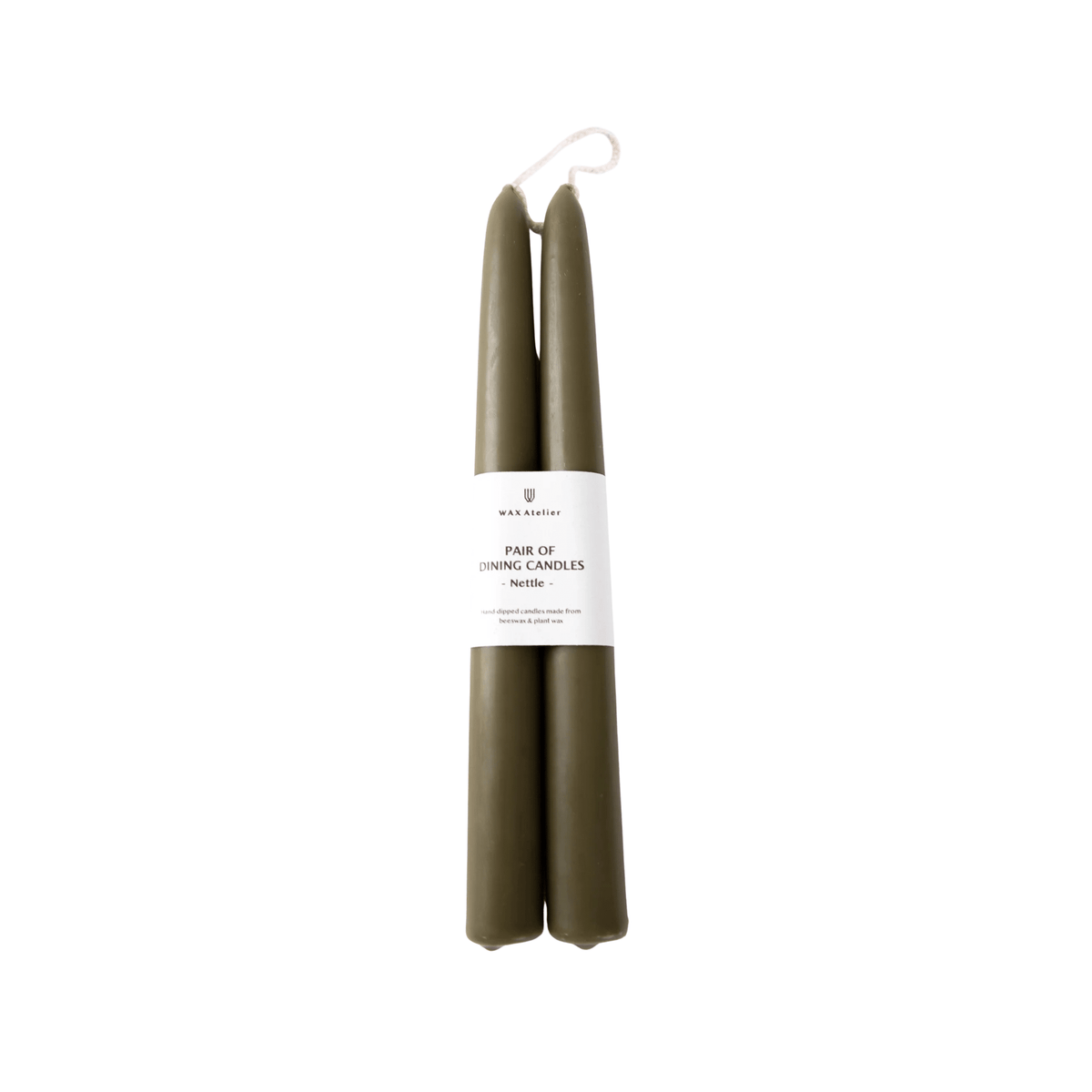 Dining Candle Pair - Nettle by Wax Atelier