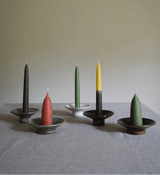 Dining Candle Pair, Nettle by WAX Atelier, hand-dipped beeswax, view 4