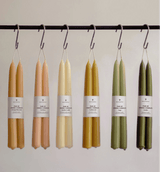 Dining Candle Pair, Nettle by WAX Atelier, hand-dipped beeswax, view 5