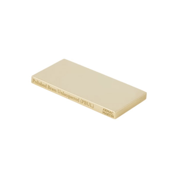 Bromwich Flush Pull in Polished Brass Unlacquered