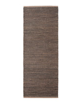 Armadillo Drift Nook Rug in Natural & Black, detail of the jute and wool weave and texture