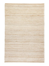 Armadillo Drift Rug in Natural & White, additional view 7 of the handwoven jute and wool rug