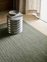Armadillo Cable Rug in Jade, detail of the italian and argentinian wool weave and texture