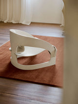 Armadillo Agra Rug in Ginger, a second view of the hand-knotted wool rug in a styled interior