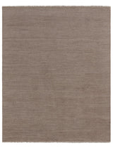 Armadillo Sagrada Rug in Breccia, overhead view of the hand-knotted wool cut pile weave and edge finish