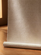 Armadillo Aerie Rug in Coconut, detail of the linen, wool, and jute weave and texture