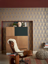 Room painted in Farrow & Ball Eating Room Red No.43