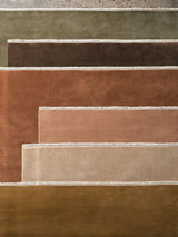 Eden Rug by Armadillo, hand-knotted wool rug, styled in a room at Calimia Home