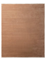 Armadillo Eden Rug in Abalone, overhead view of the hand-knotted wool weave and edge finish