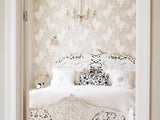 Room painted in Farrow & Ball Elephant's Breath No.229