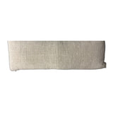 Ellie Long Lumbar Pillow by One Bi One — Belgian linen long lumbar on white background