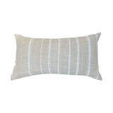 Emil Striped Lumbar Pillow by One Bi One — Fermoie striped linen with feather down insert, handcrafted in Gothenburg, Sweden