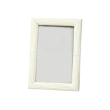 Palomar Etched White Bone Photo Frame front view showing etched bone surface