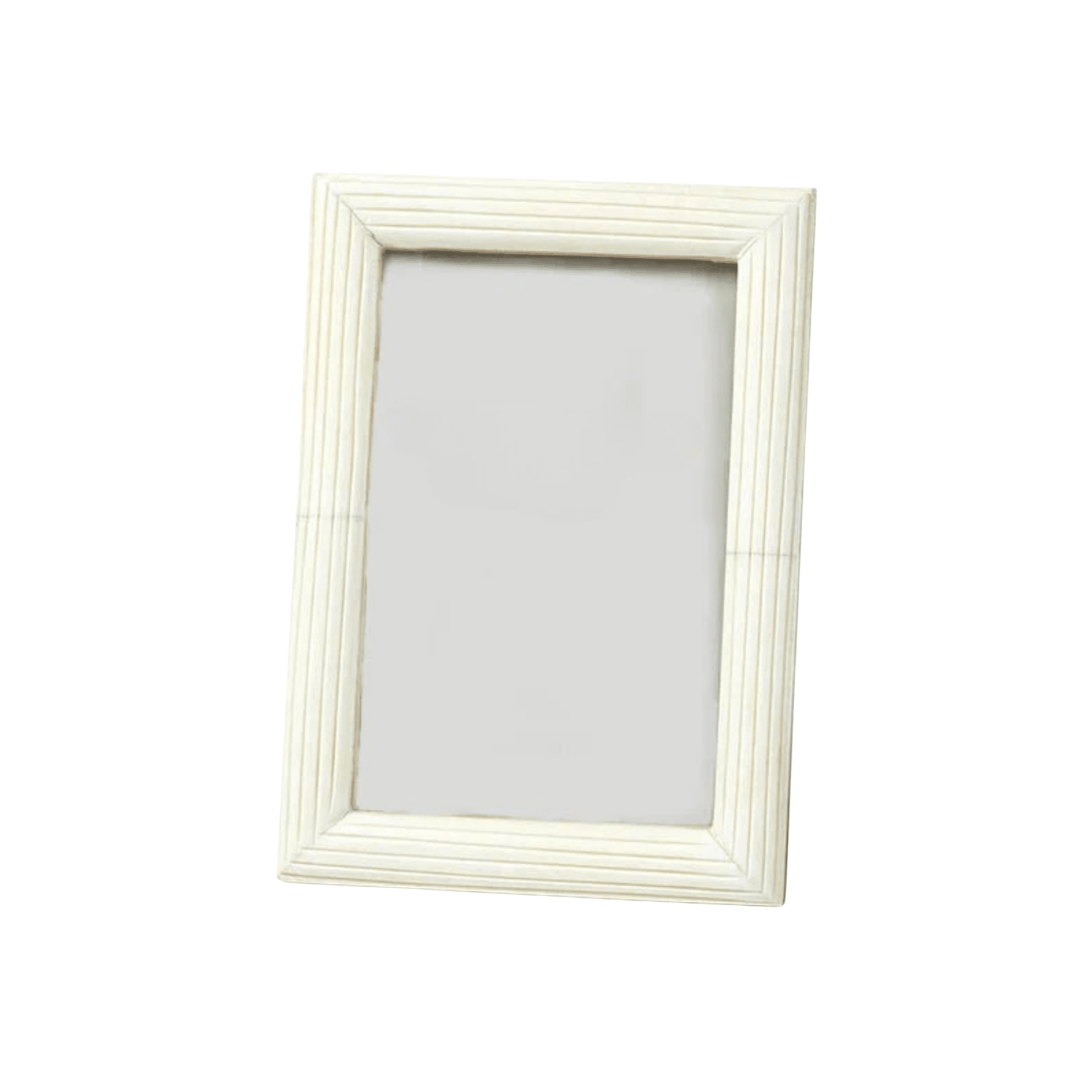 Palomar Etched White Bone Photo Frame front view showing etched bone surface