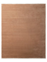 Armadillo Eden Rug in Abalone, overhead view of the hand-knotted wool weave and edge finish