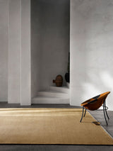Armadillo Eden Rug in Citrine, detail of the hand-dyed wool weave and texture