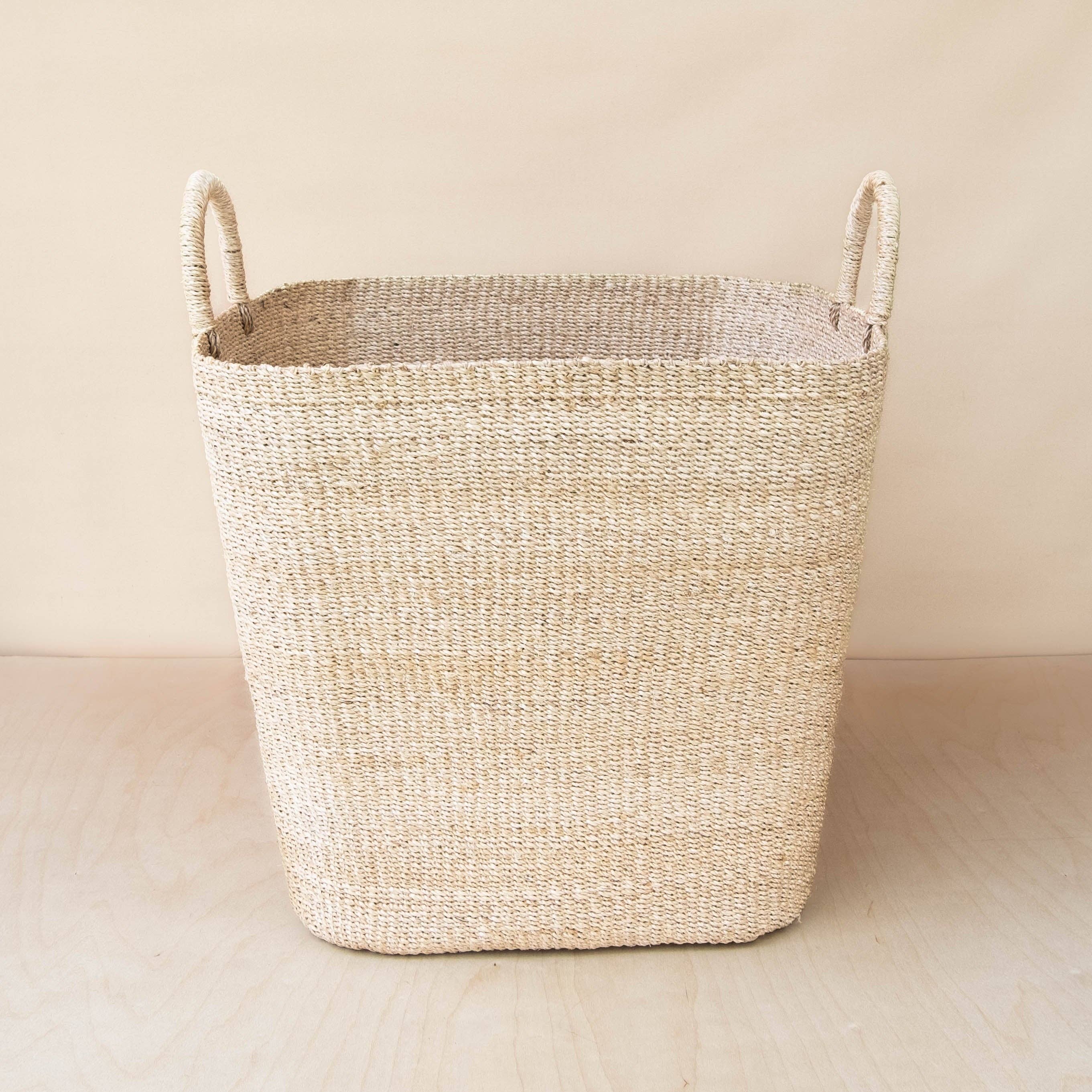 Large Square Wicker Basket - Natural