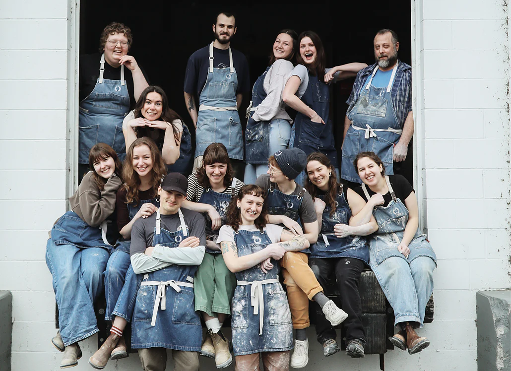 Thrown by hand in Vermont.