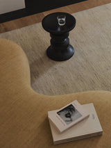 Armadillo Odessa Rug in Travertine, detail of the afghan wool weave and texture