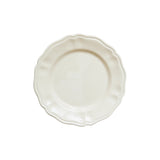 IL Buco Flora Classico side plate in cream ceramic with a scalloped edge inspired by 18th-century Italian design.