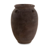 Four handle terra cotta jar in brown Bterra by The Pottery Patch | Calimia Home